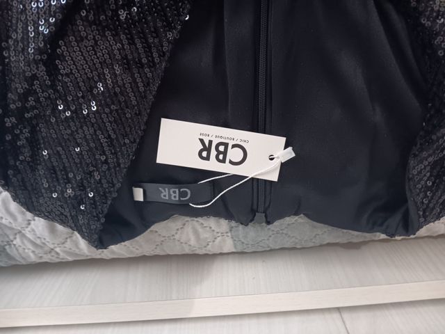 Abito da sera donna CBR nero paillettes