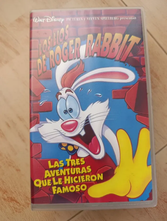 VHS Los Líos de Roger Rabbit Disney Español