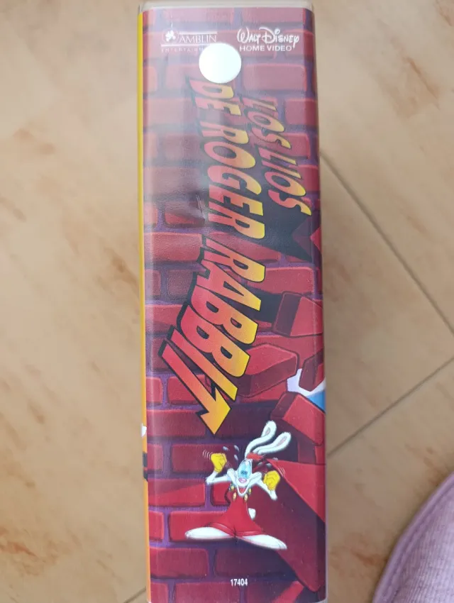 VHS Los Líos de Roger Rabbit Disney Español