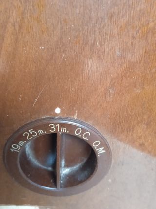 Radio Marconi Válvulas Marrón y Dorado