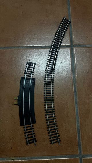 Binario curvo per treni in scala HO. Nuevas