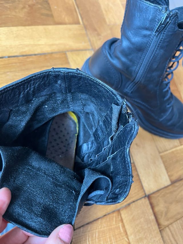 Botas Coronel Tapiocca de piel .