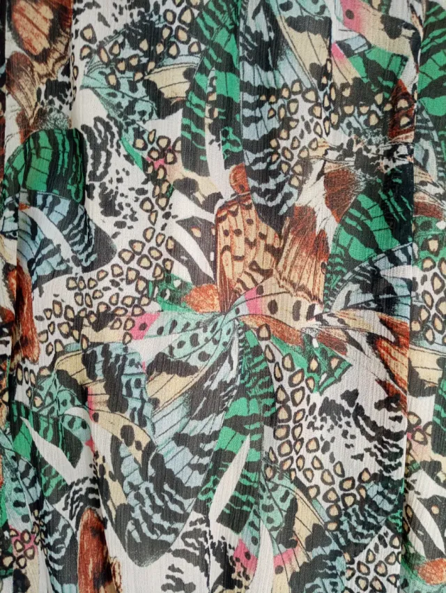 Vestido largo estampado