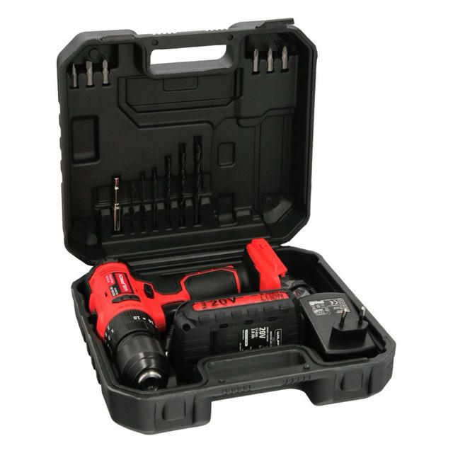 Taladro Atornillador Percutor 20V Batería-2Ah 35Nm