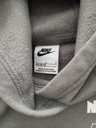 Sudadera Nike niño gris
