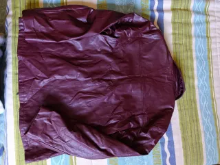 Chaqueta Morada Cuero Sintético