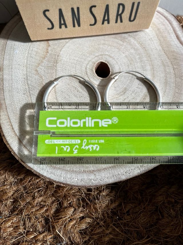 Aros de plata SANSARU