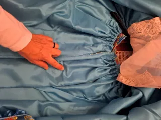 Vestido Fallera Niña Azul/Verde 4-6 años