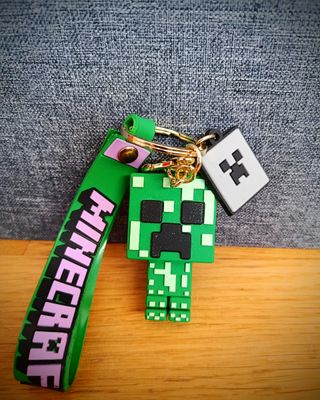 Llavero Minecraft Creeper y Logo