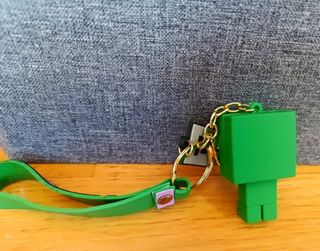 Llavero Minecraft Creeper y Logo