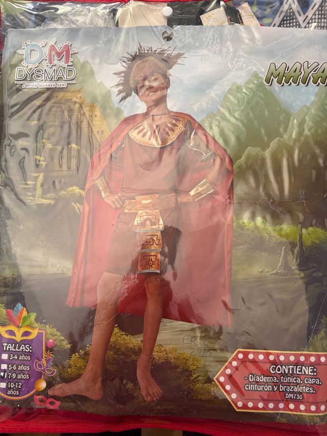 Disfraz Maya niño Talla 7-9 años