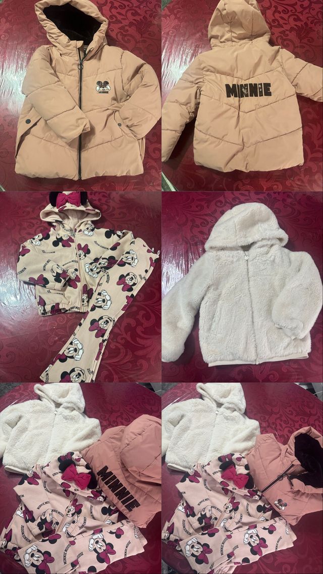 Lote Ropa Niña: 2 Chaquetas y Conjunto Minnie