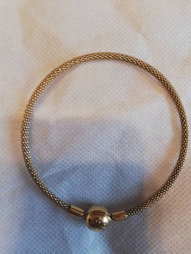 Pulsera Malla Pandora Moments Oro