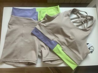 Conjunto deportivo Born: top y shorts