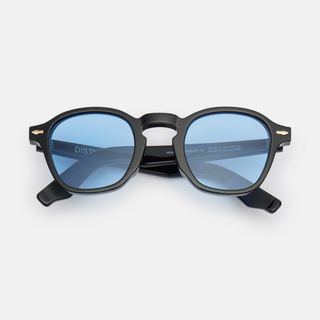 Gafas de diseño exclusivas negras y azules
