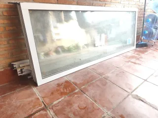 Balconeras Blancas 150x200cm Vidrio 2 unidades