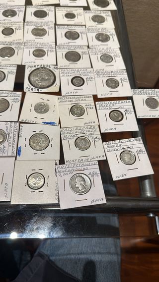 Lote de Monedas de Plata casi 80 monedas
