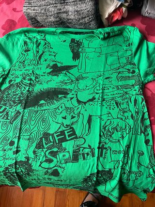 Camiseta Desigual M Hombre Verde