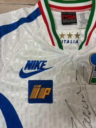 Maglia Italia Anni 90 Firmata Cannavaro Nike