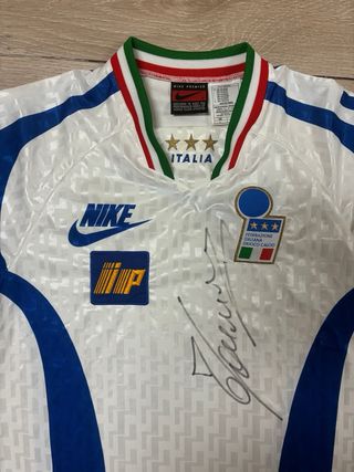 Maglia Italia Anni 90 Firmata Cannavaro Nike