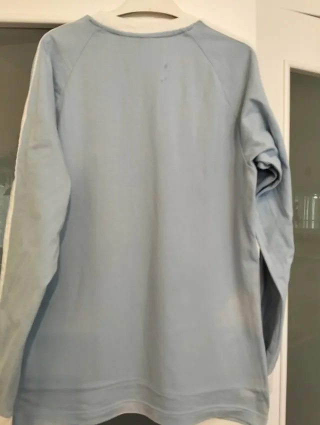 Sudadera Adidas Azul y Blanca