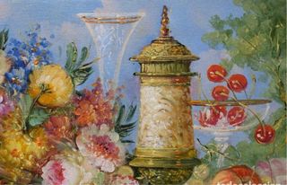 Óleo Roberto Míchel Naturaleza Muerta