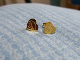 Orecchini Tiffany & Co. Cuore Dorato Argento