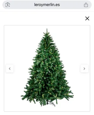 Árbol de Navidad Verde 180 cm Leroy Merlin