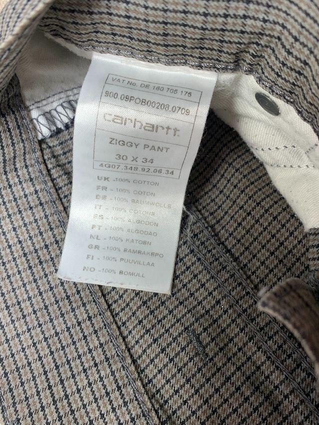 Pantalon Carhartt Ziggy - pata de gallo - 30x34