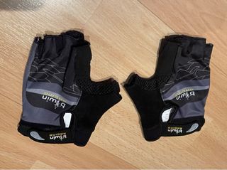 Guantes Ciclismo B'Twin Cortos Negros y Grises