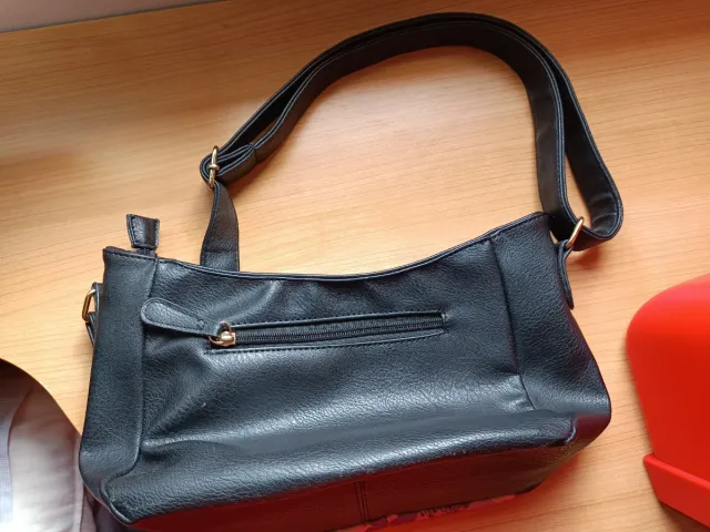 Bolso cuero gran capacidad 6 bolsillos