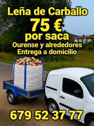 Sacas de Leña Carballo Para Estufa o Chimeneas