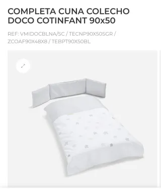 Minicuna colecho 50x90 Doco Cotinfant