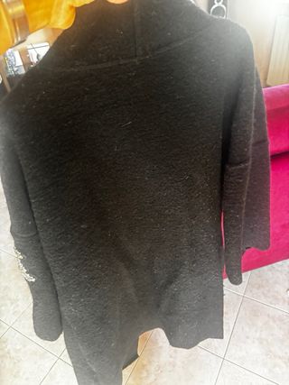 Cappotto Odi et Amo patch Tg. Unica nero