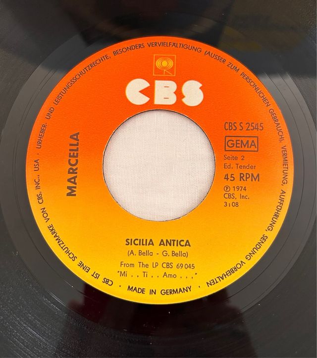 Marcella - Nessuno Mai / Sicilia Antica Vinile