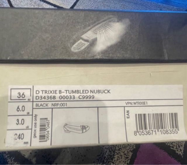 Zapatos Geox Negros Mujer