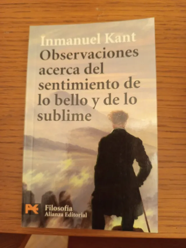 Kant Observaciones sentimiento de lo Bello Sublime