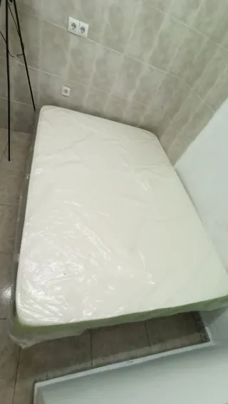 Colchón sin muelles 35x190 cm y Somier de láminas