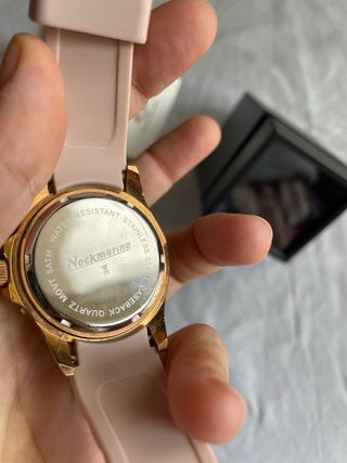 Reloj Mujer Rosa y Dorado Neckmarine