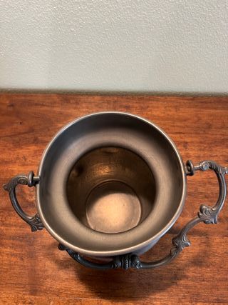 Coppia Brocca e Vaso in peltro