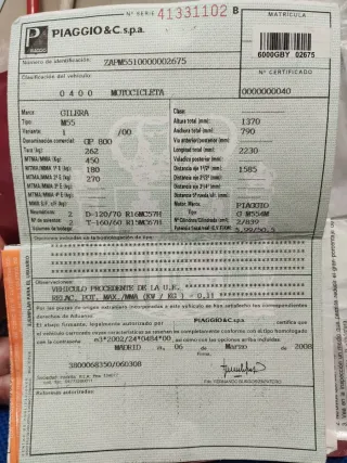 Maxi Scooter Gilera GP 800