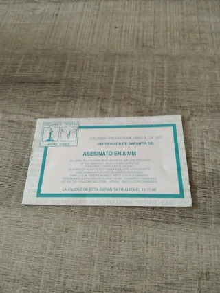 Asesinato en 8mm VHS