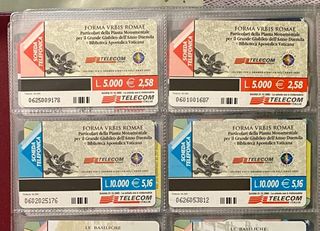 Serie FORMA URBIS ROMAE schede telefoniche