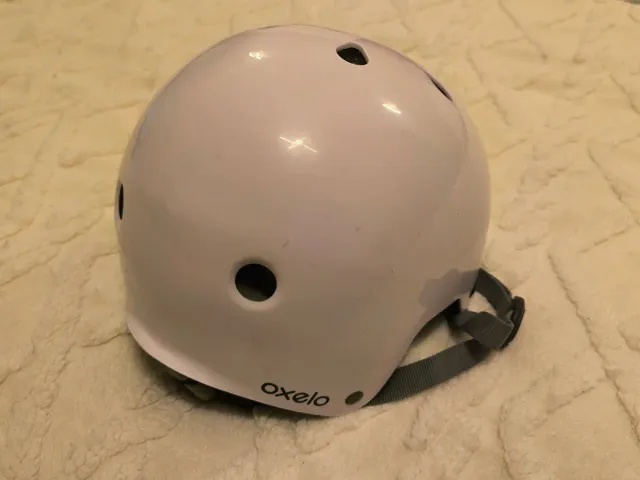 Casco Oxelo PLAY 5 blanco. Talla 50-54 cm.