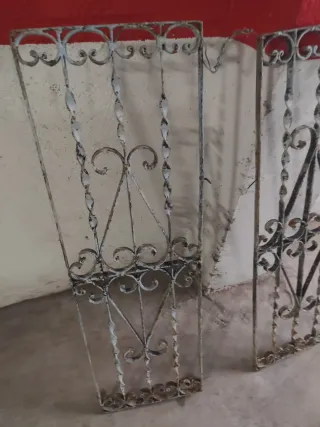 Rejas antiguas de hierro forjado