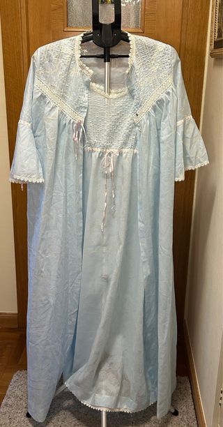 Conjunto camisón y bata vintage 1959