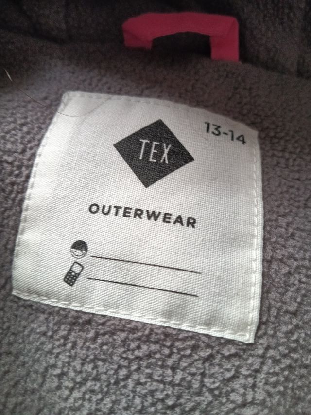 Chaqueta acolchada degradado rosa