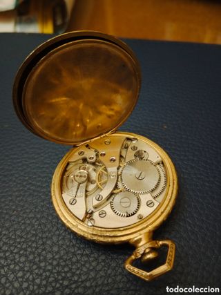 Reloj de Bolsillo Chapado en Oro, Funcionando..