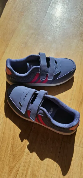Zapatillas Adidas niña gris y rosa