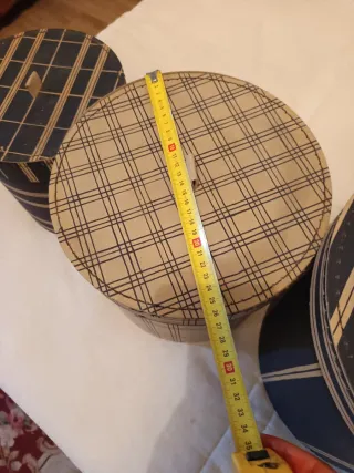 Conjunto 3 Cajas Decorativas Redondas